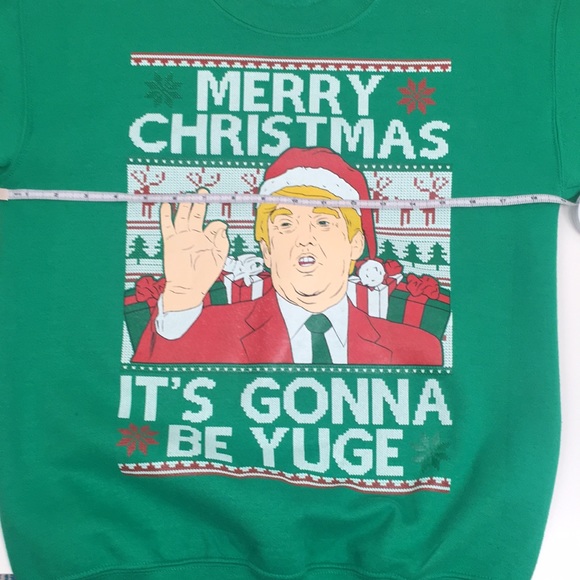 ✅ SOLD TRUMP “Ugly Christmas Sweater” - Adult Small - Picture 6 of 7